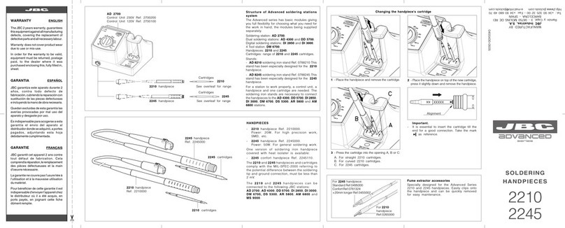 jbc advanced Series Manuel utilisateur