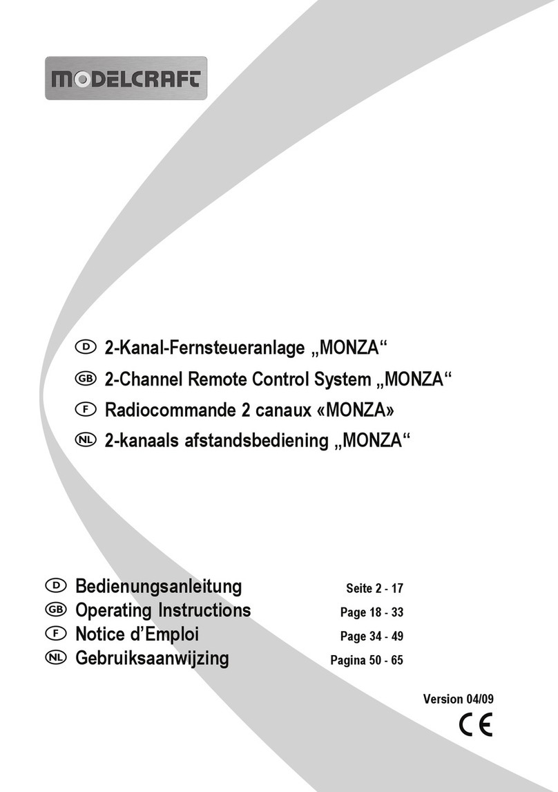ModelCraft MONZA Manuel utilisateur