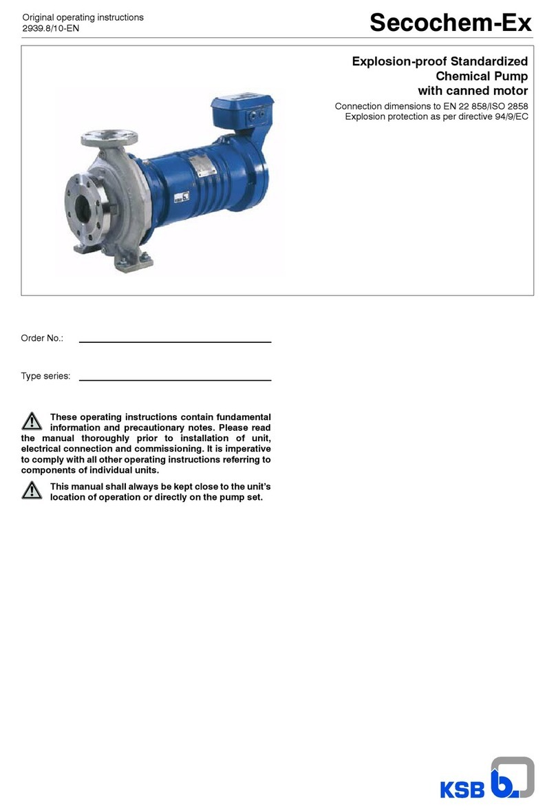 KSB Secochem-Ex Manuel utilisateur
