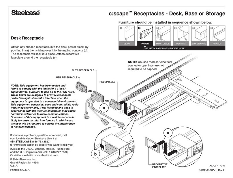 Steelcase c:scape Manuel utilisateur