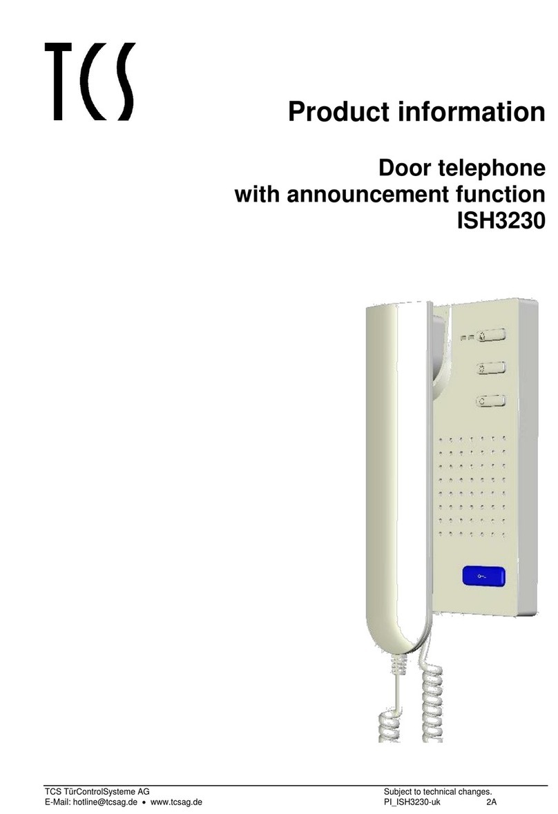 TCS ISH3230 Manuel utilisateur