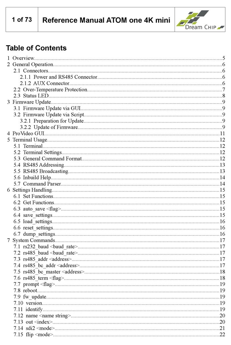Dream Chip ATOM one 4K mini Manuel utilisateur