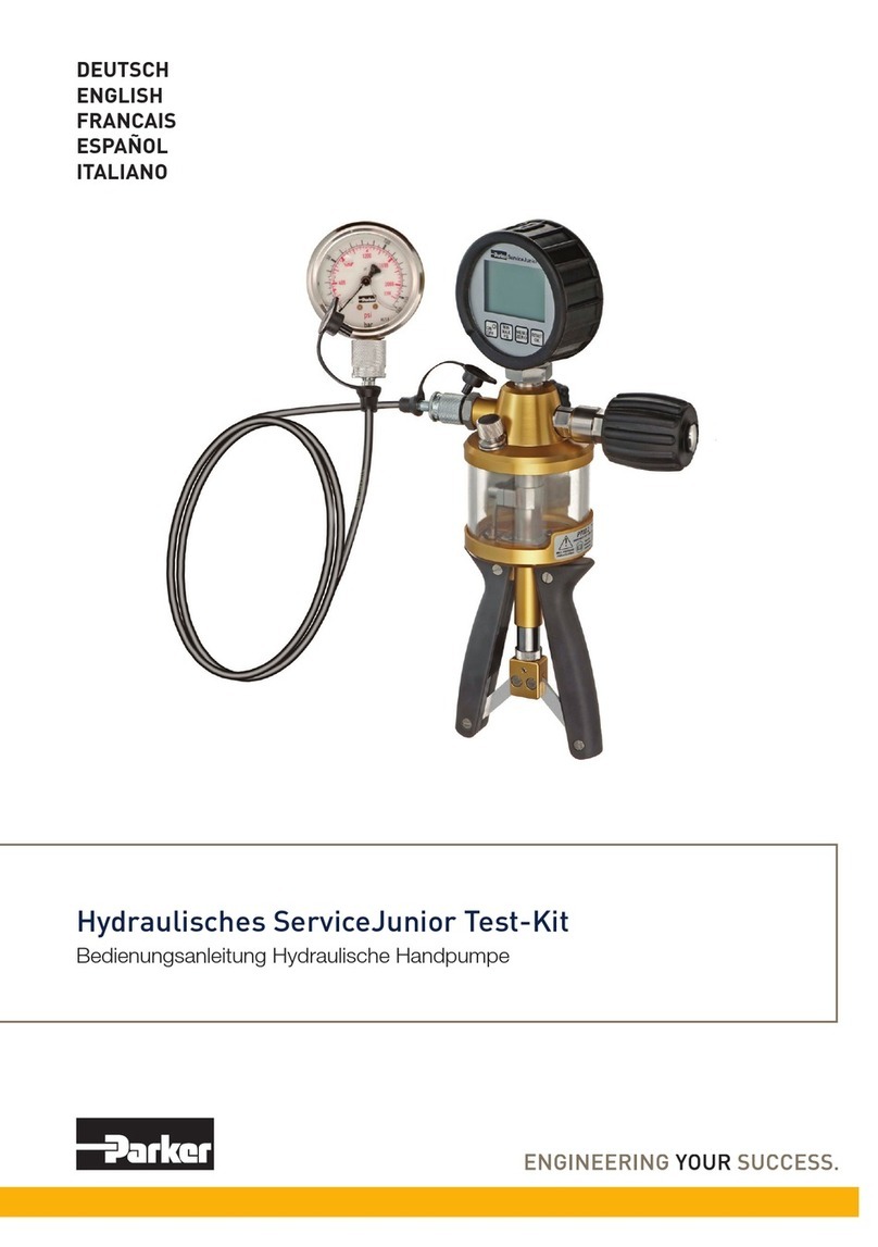 Parker ServiceJunior Test Kit Manuel utilisateur