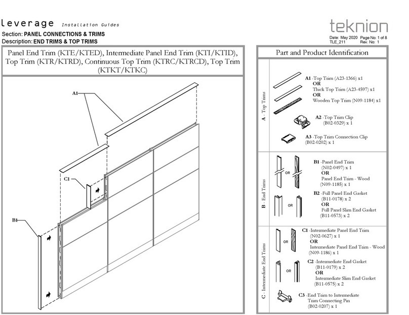 Teknion Leverage Manuel utilisateur