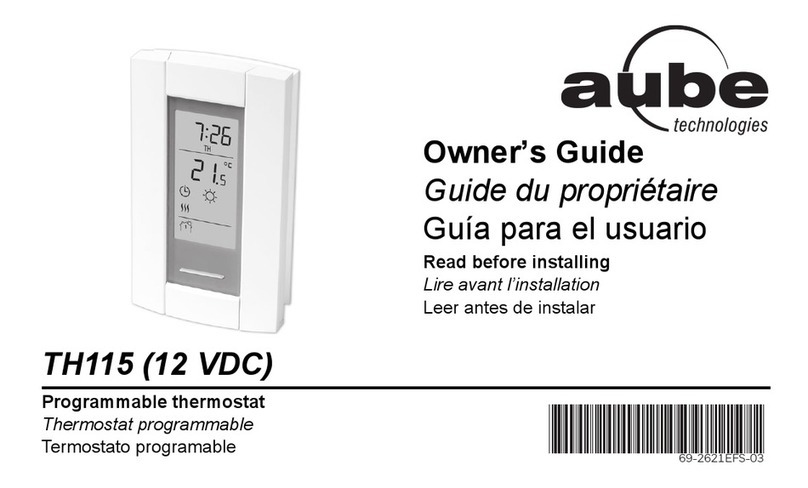 Aube Technologies TH115 A/F/AF Manuel utilisateur