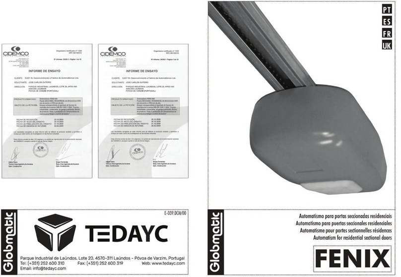 Tedayc FENIX Guide de l'utilisateur