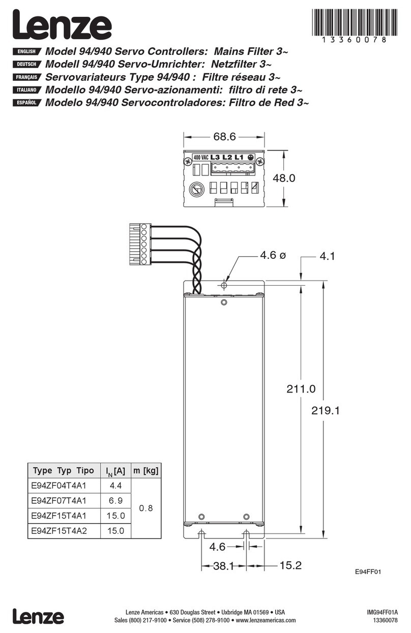 Lenze 94/940 Manuel utilisateur