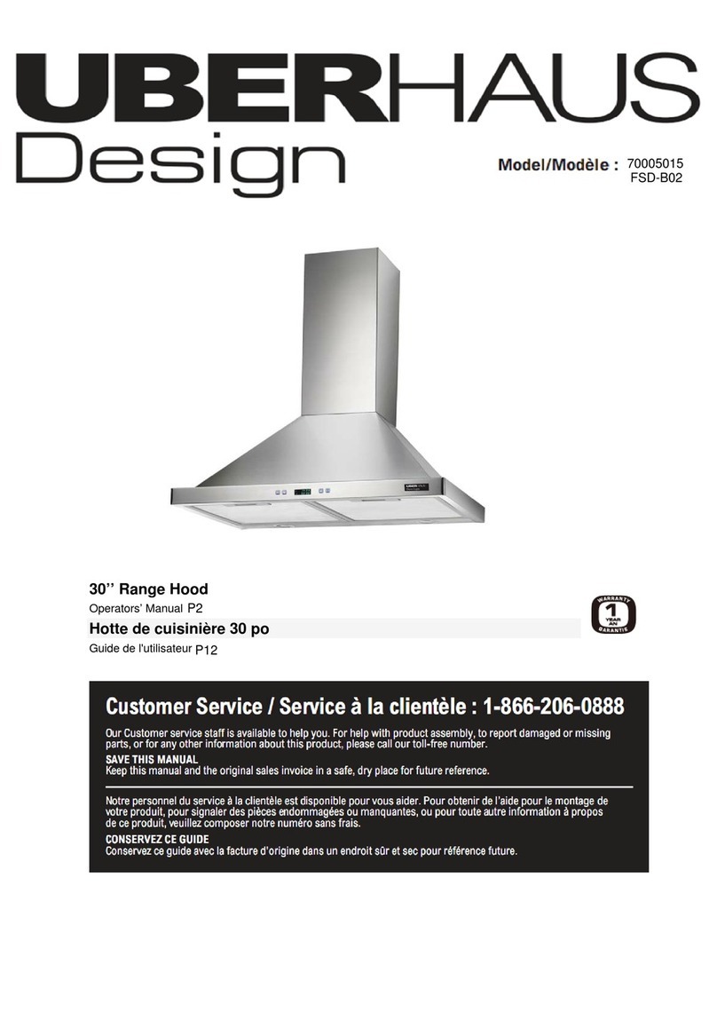 UBERHAUS DESIGN FSD-B02 Manuel utilisateur