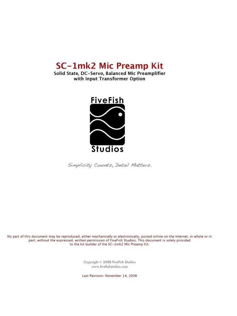 FiveFish Studios SC-1mk2 Manuel utilisateur FiveFish Studios SC-1mk2 Manuel utilisateur