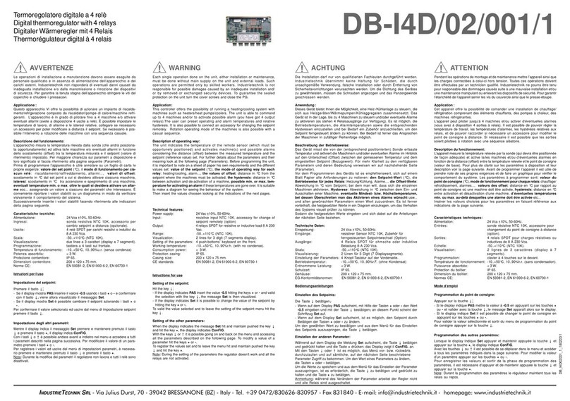 industrie technik DB-I4D Manuel utilisateur industrie technik DB-I4D Manuel utilisateur