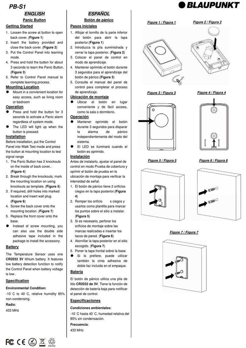 Blaupunkt PB-S1 Manuel utilisateur