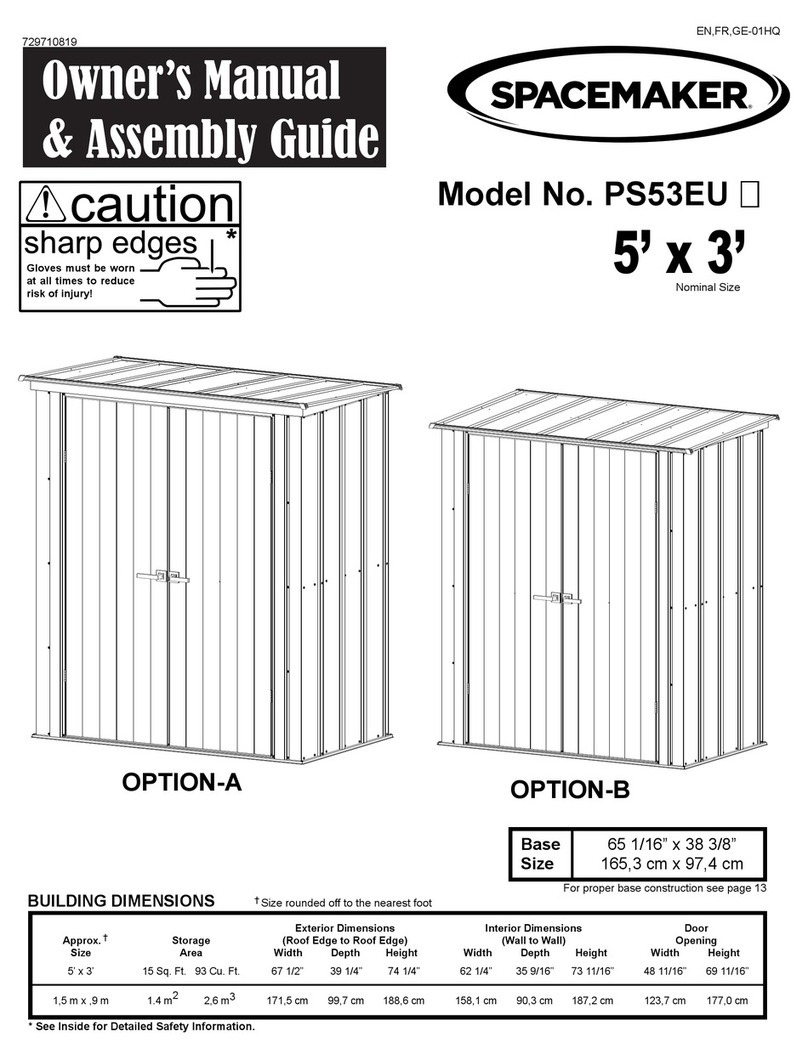 ShelterLogic Spacemaker PS53EU Manuel utilisateur