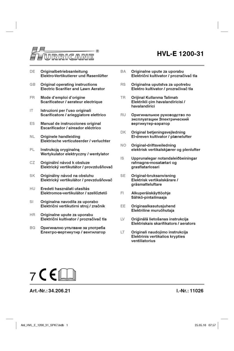 Hurricane HVL-E 1200-31 Manuel utilisateur Hurricane HVL-E 1200-31 Manuel utilisateur