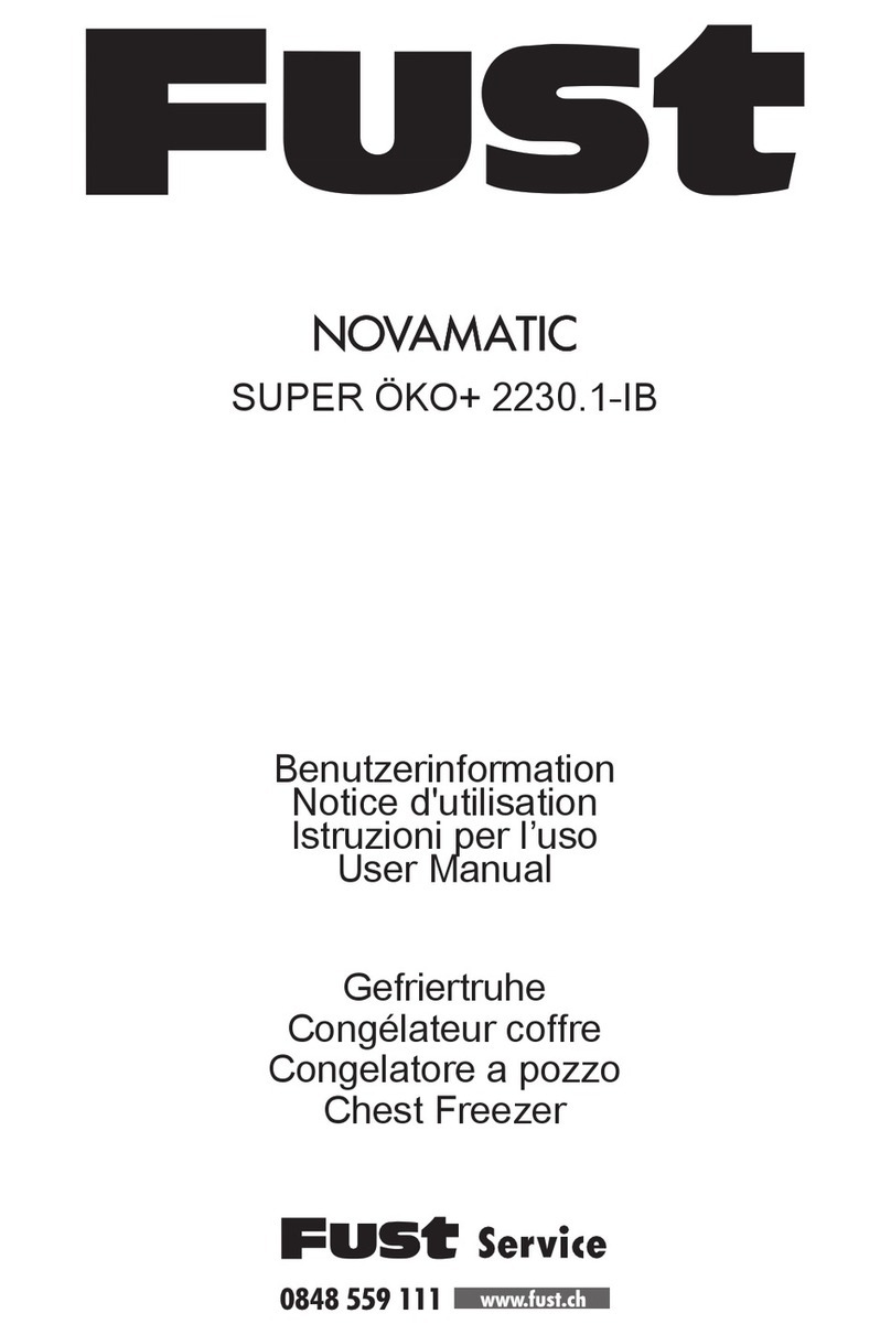 FUST NOVAMATIC Manuel utilisateur