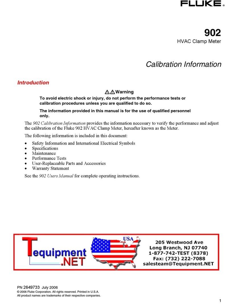 Fluke 902 Manuel d'utilisation et d'entretien