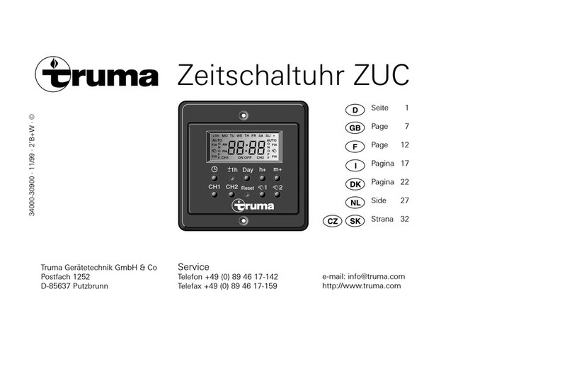 Truma ZUC Manuel utilisateur