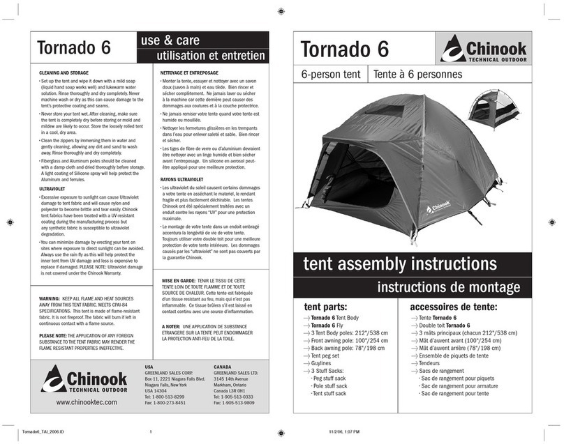 Chinook Tornado 6 Manuel utilisateur Chinook Tornado 6 Manuel utilisateur