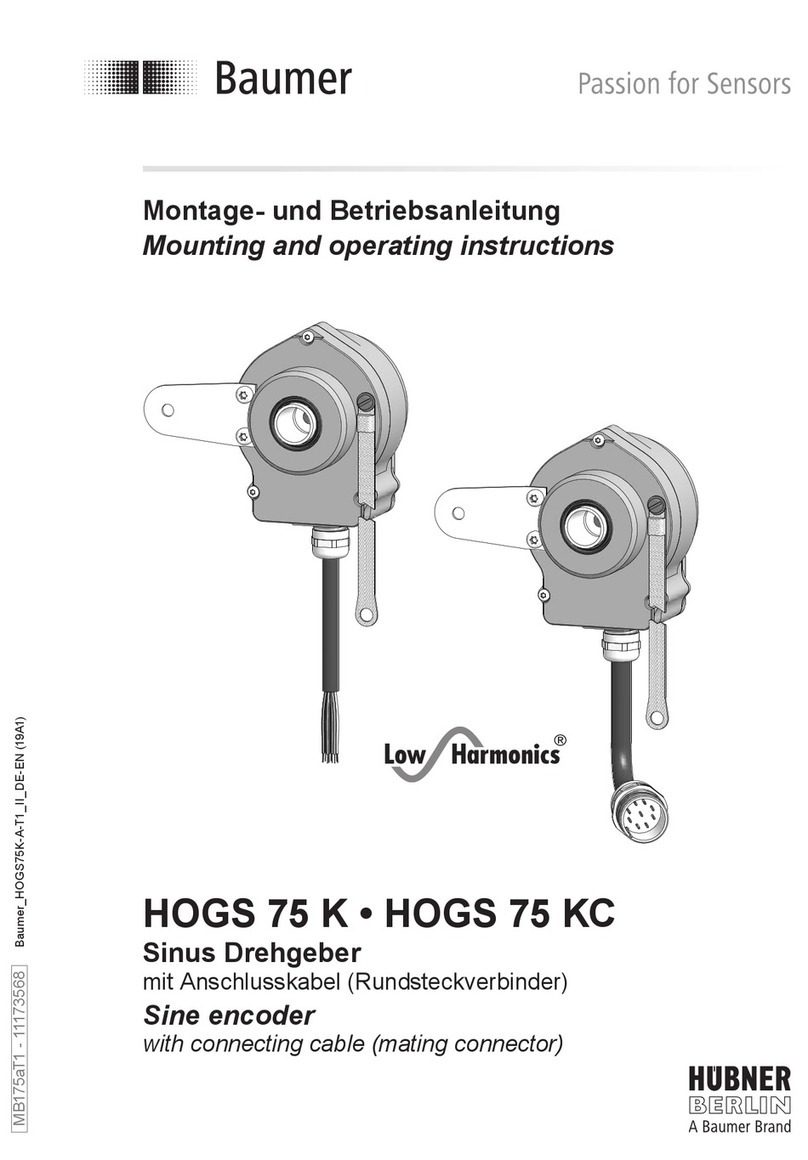 Baumer HUBNER BERLIN Low Harmonics HOGS 75 Manuel de service