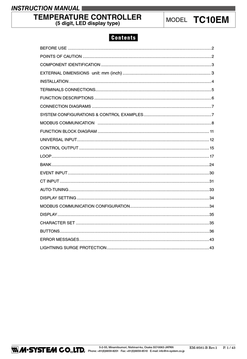 M-system TC10EM Manuel utilisateur
