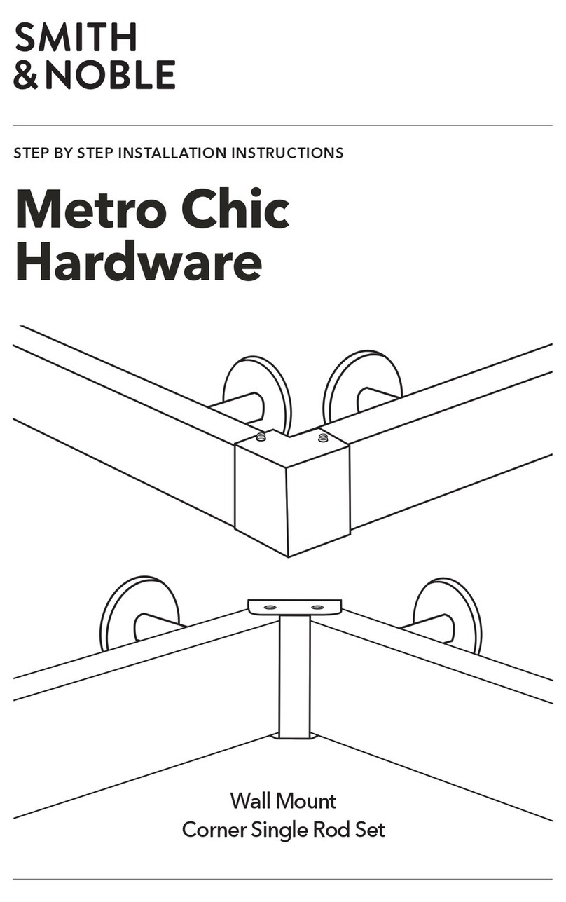 Smith & Noble Metro Chic Hardware Manuel utilisateur
