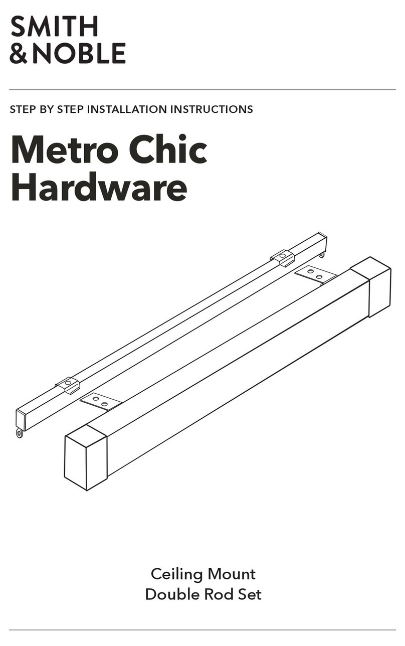 Smith & Noble Metro Chic Hardware Manuel utilisateur