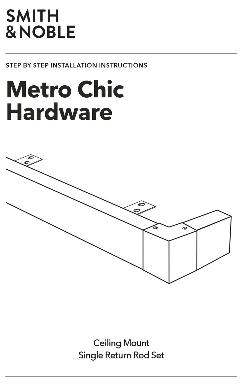 Smith & Noble Metro Chic Hardware Manuel utilisateur