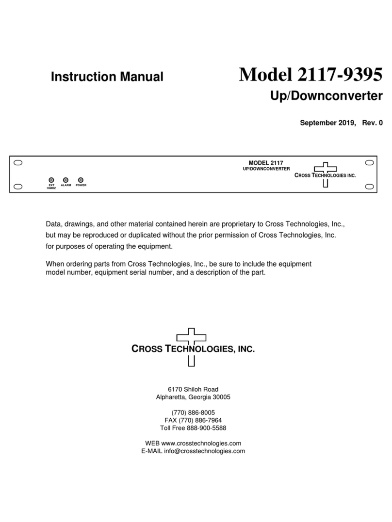 Cross Technologies 2117-9395 Manuel utilisateur