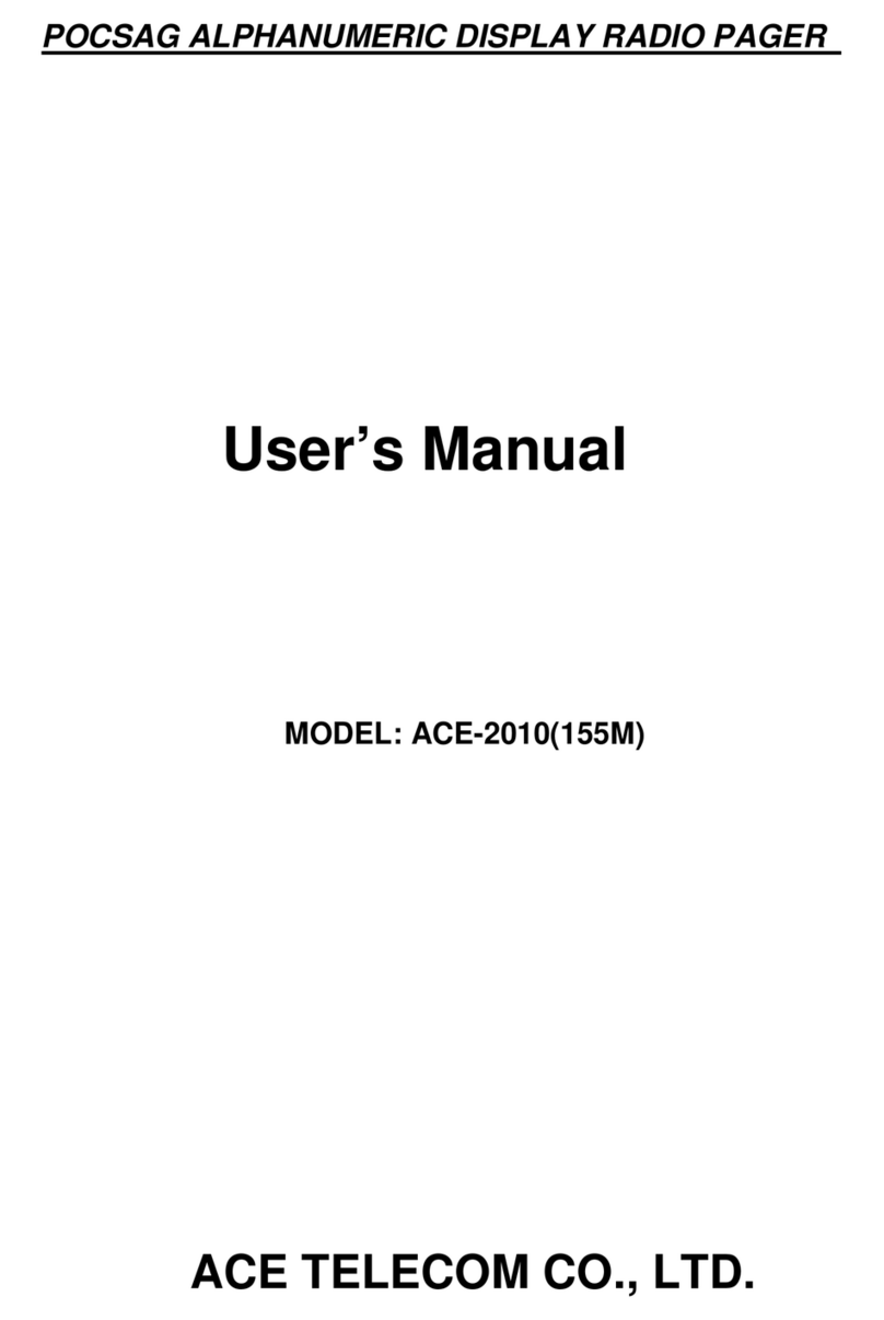 ACE TELECOM ACE-2010 Manuel utilisateur