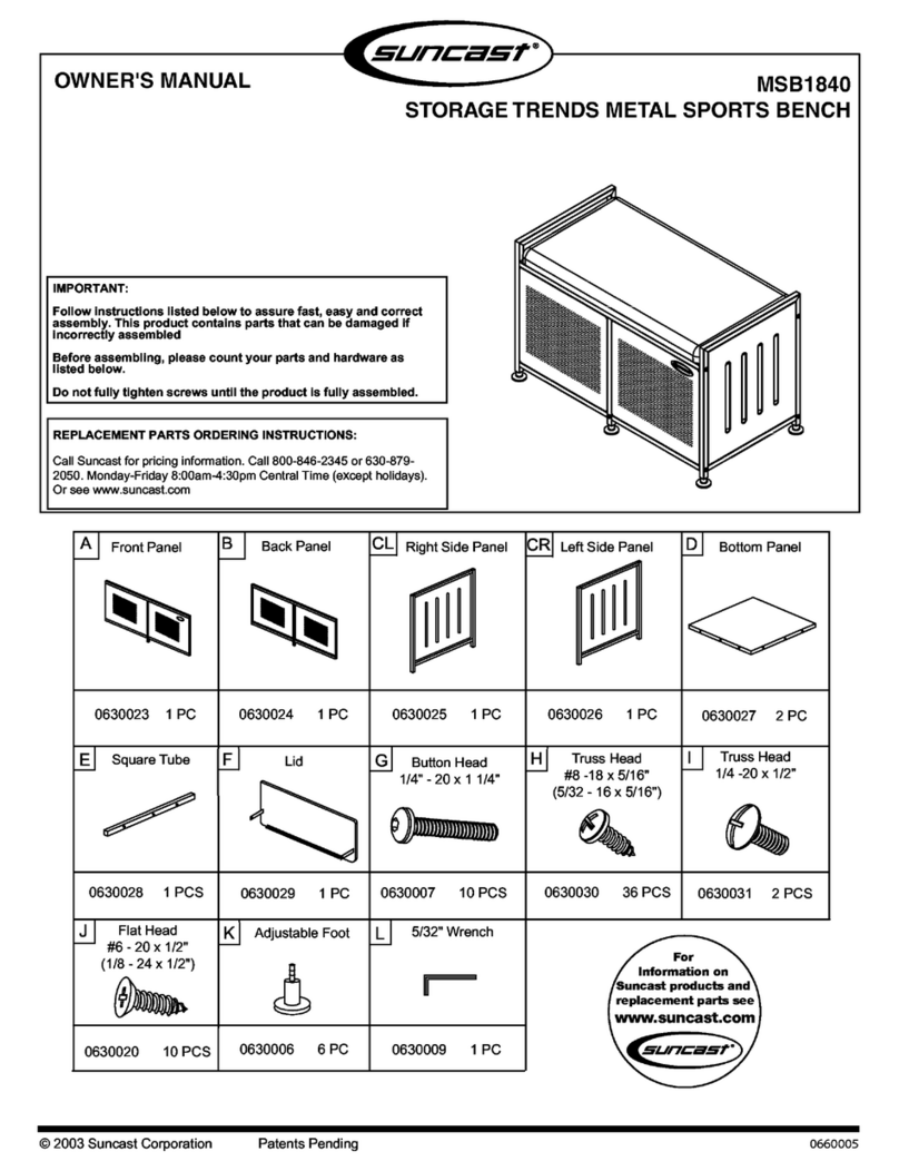 Suncast MSB1 840 Manuel utilisateur