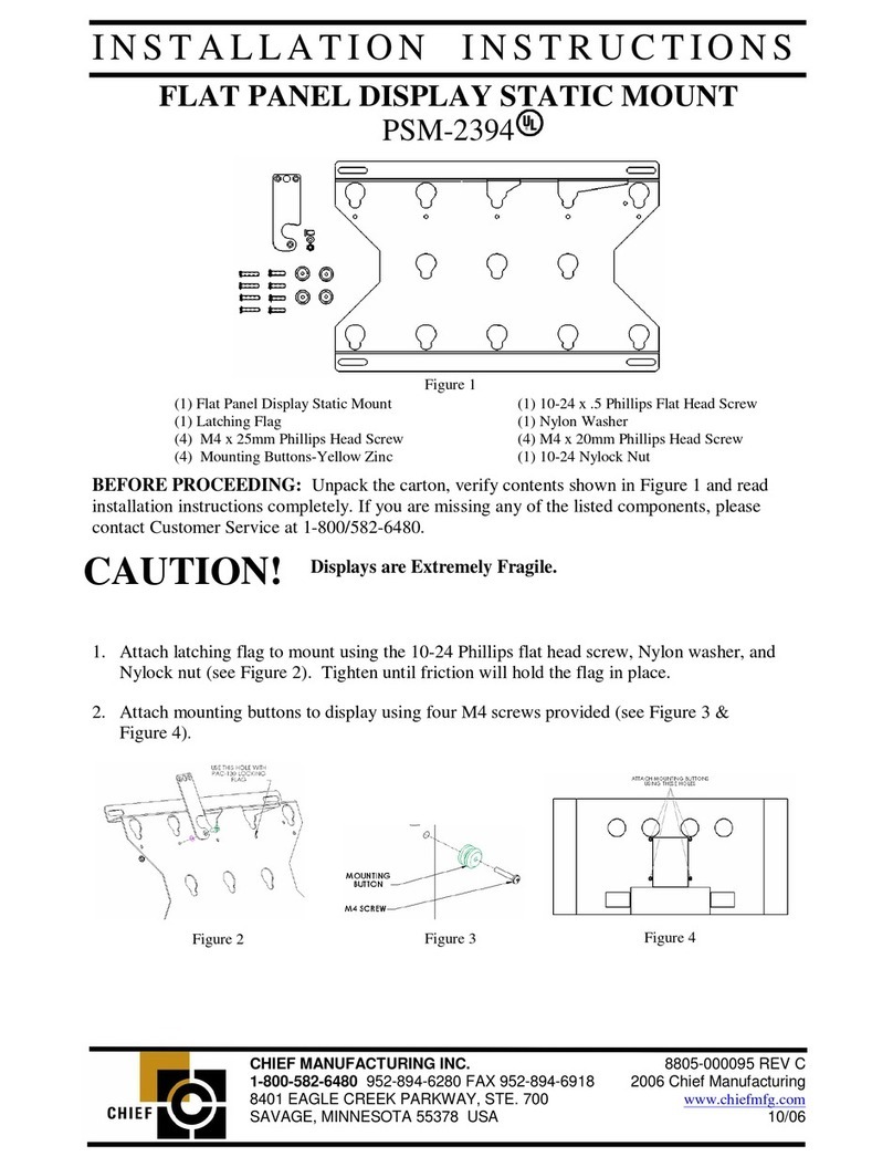 CHIEF PSM-2394 Manuel utilisateur CHIEF PSM-2394 Manuel utilisateur