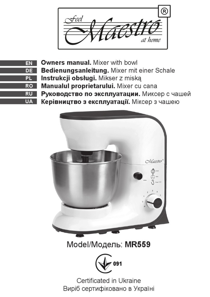 Maestro MR559 Manuel utilisateur Maestro MR559 Manuel utilisateur