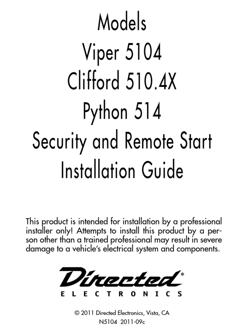 Directed Electronics Viper 5104 Manuel utilisateur