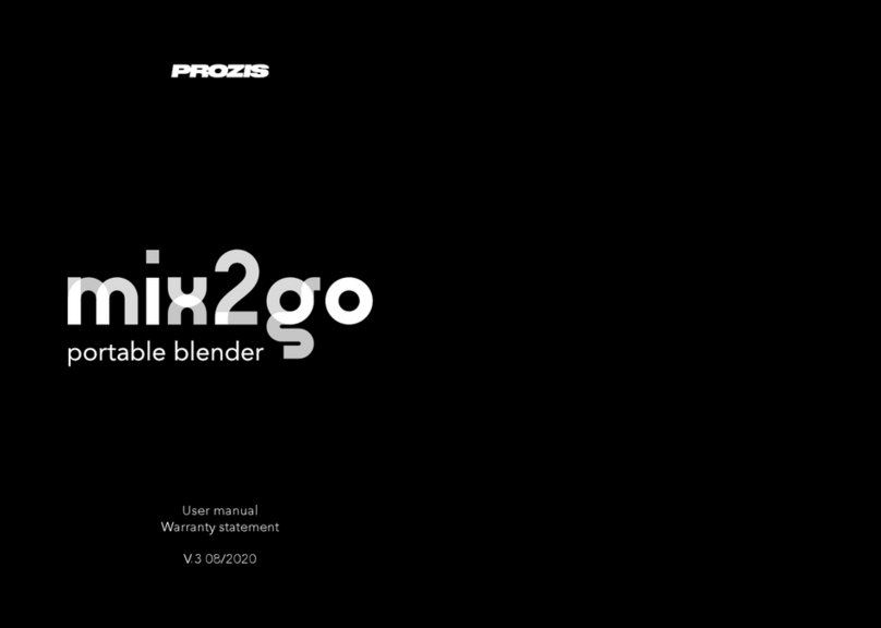 PROZIS mix2go Manuel utilisateur