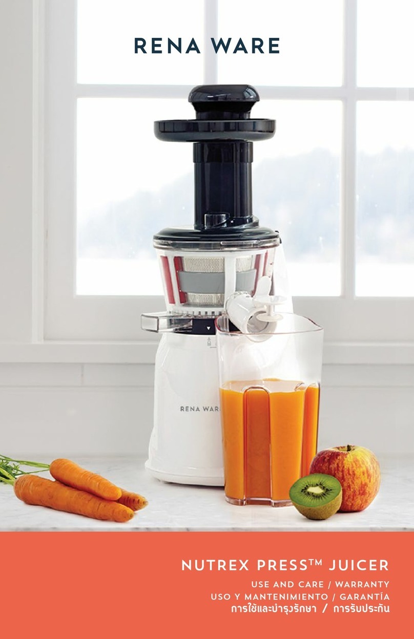 Renaware Nutrex Press 3500 Instructions de montage