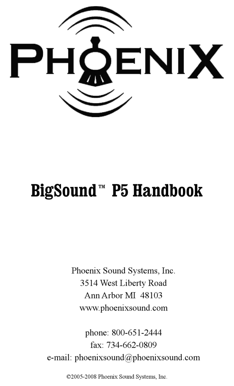 Phoenix BigSound P5 Manuel utilisateur