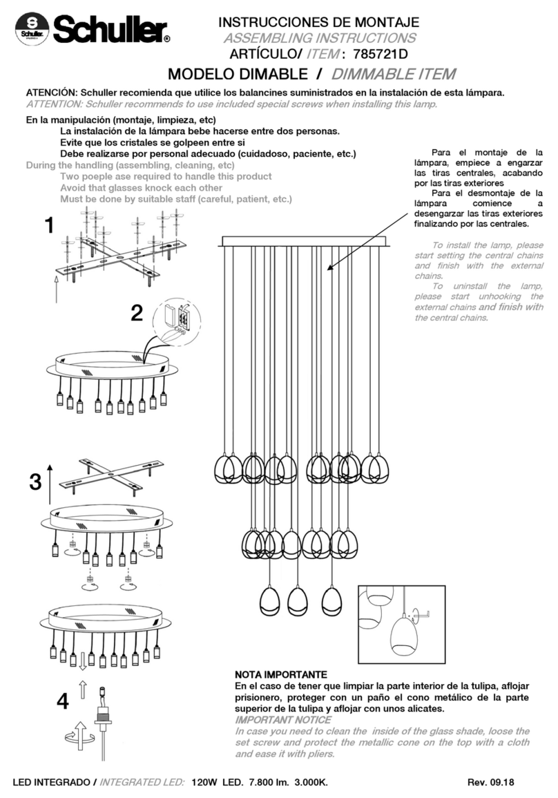 Schuller DIMABLE Guide d'installation Schuller DIMABLE Guide d'installation