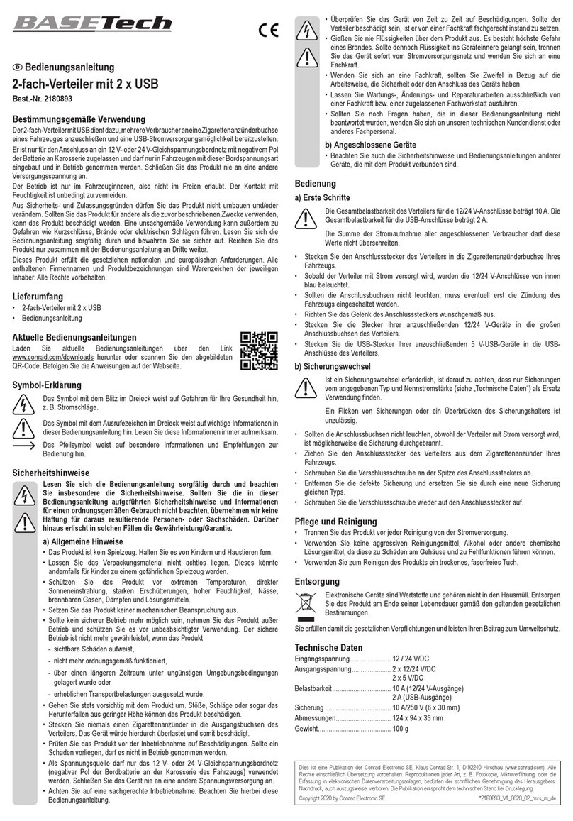 BASETech A13-123 Manuel utilisateur