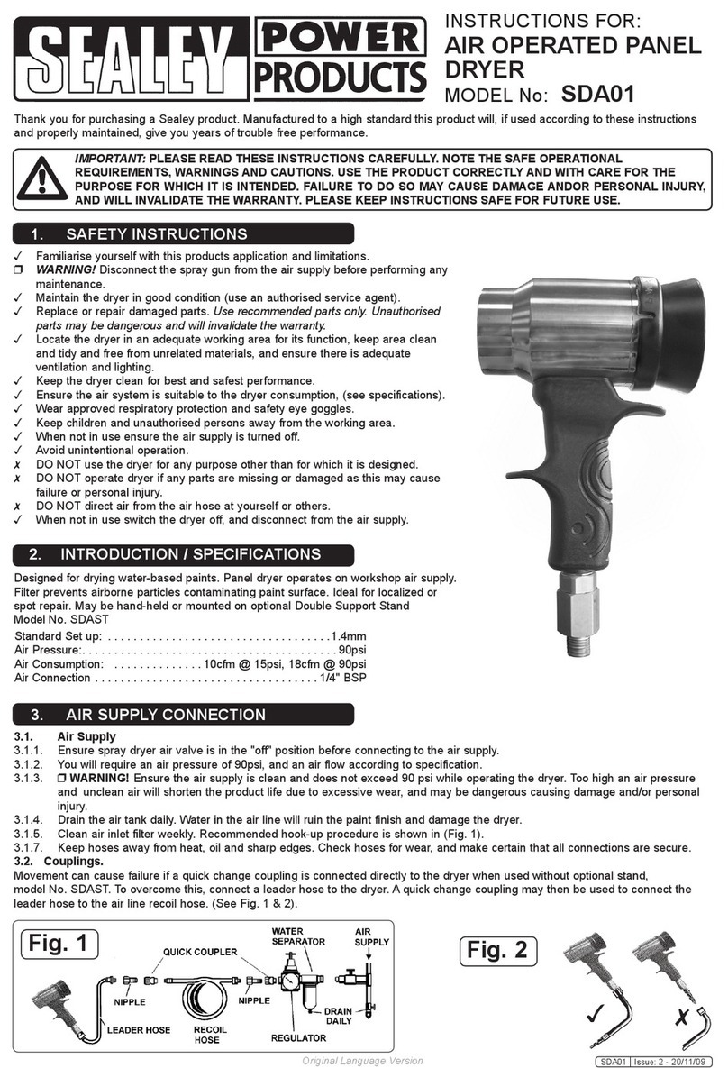 Sealey SDA01 Manuel utilisateur