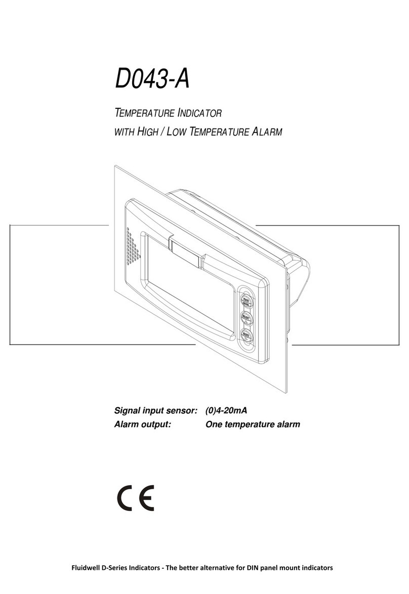 Fluidwell D Series Manuel utilisateur