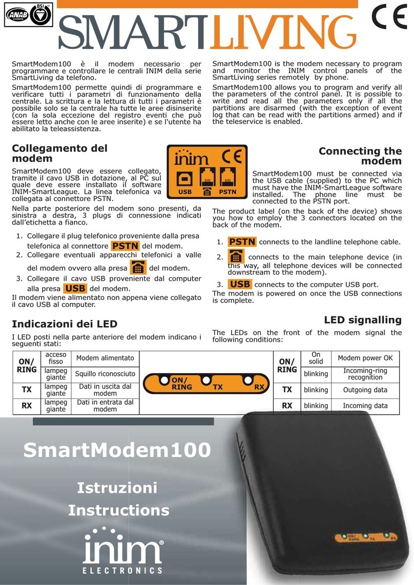 Smart Living SmartModem100 Manuel utilisateur