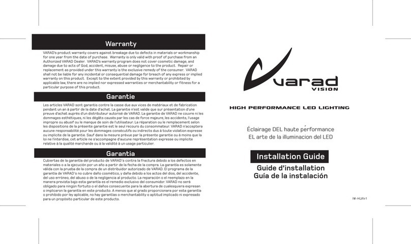 Varad HLW15BL Manuel utilisateur