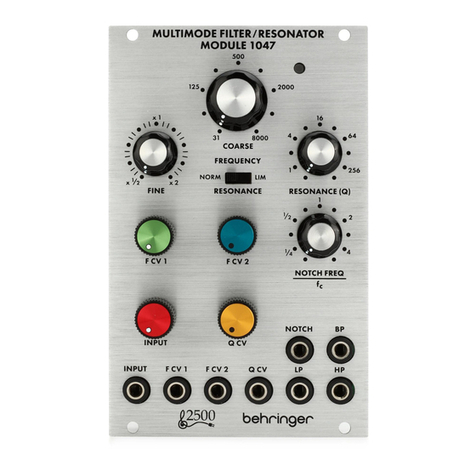 Behringer 1047 Manuel utilisateur