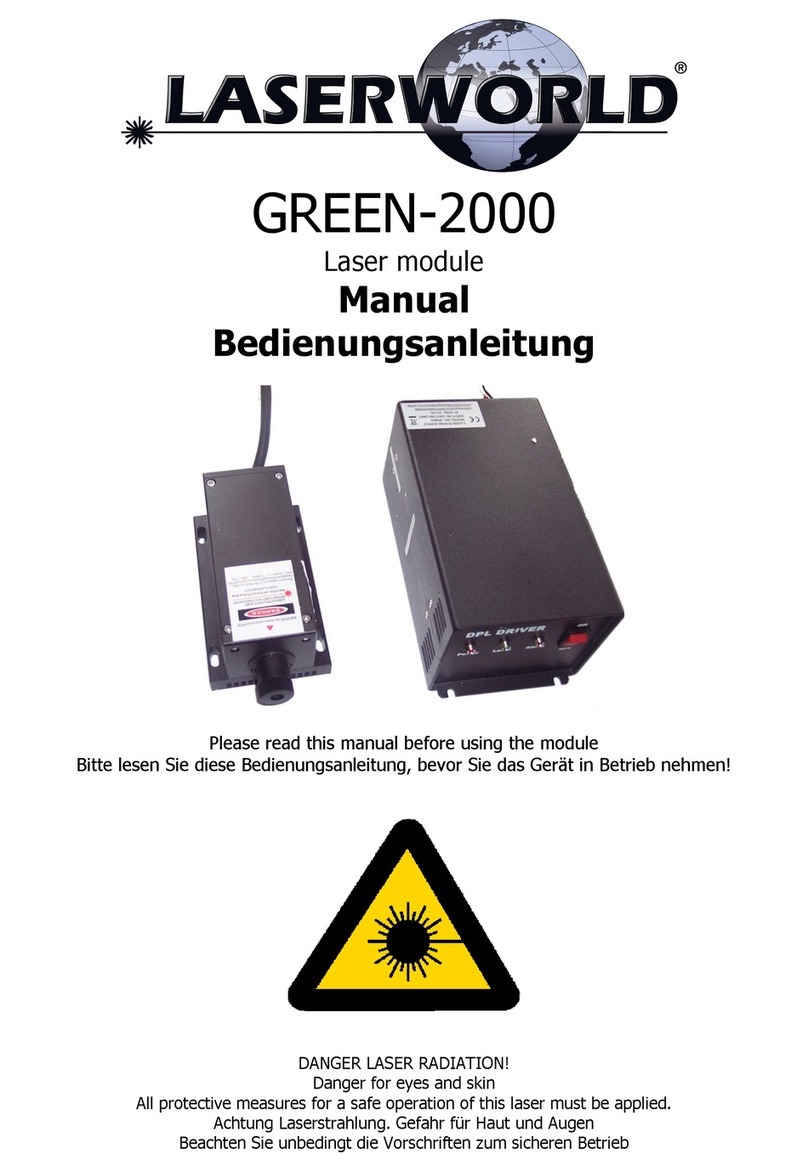 Laserworld GREEN-2000 Manuel utilisateur Laserworld GREEN-2000 Manuel utilisateur