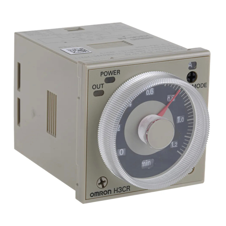 Omron H3CR Manuel utilisateur
