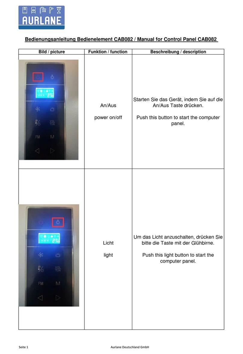 Aurlane CAB082 Manuel utilisateur