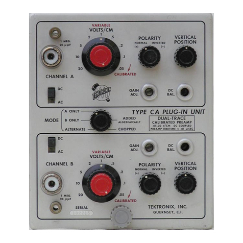 Tektronix TYPE CA Manuel utilisateur