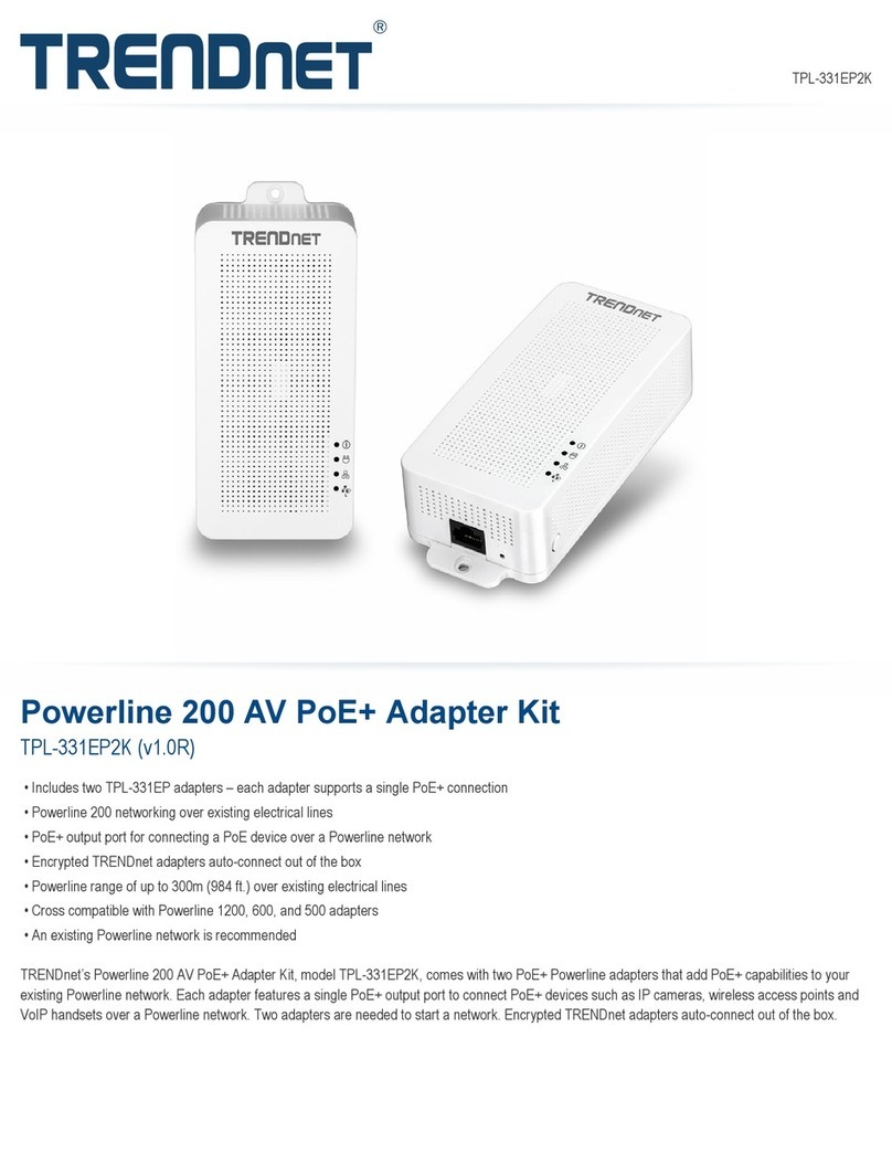 TRENDnet TPL-331EP2K Manuel utilisateur