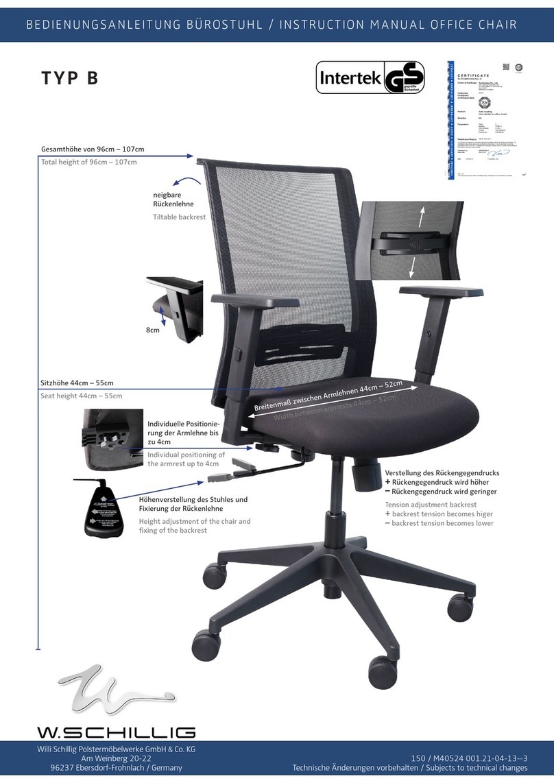 W.Schillig TYP B Manuel utilisateur