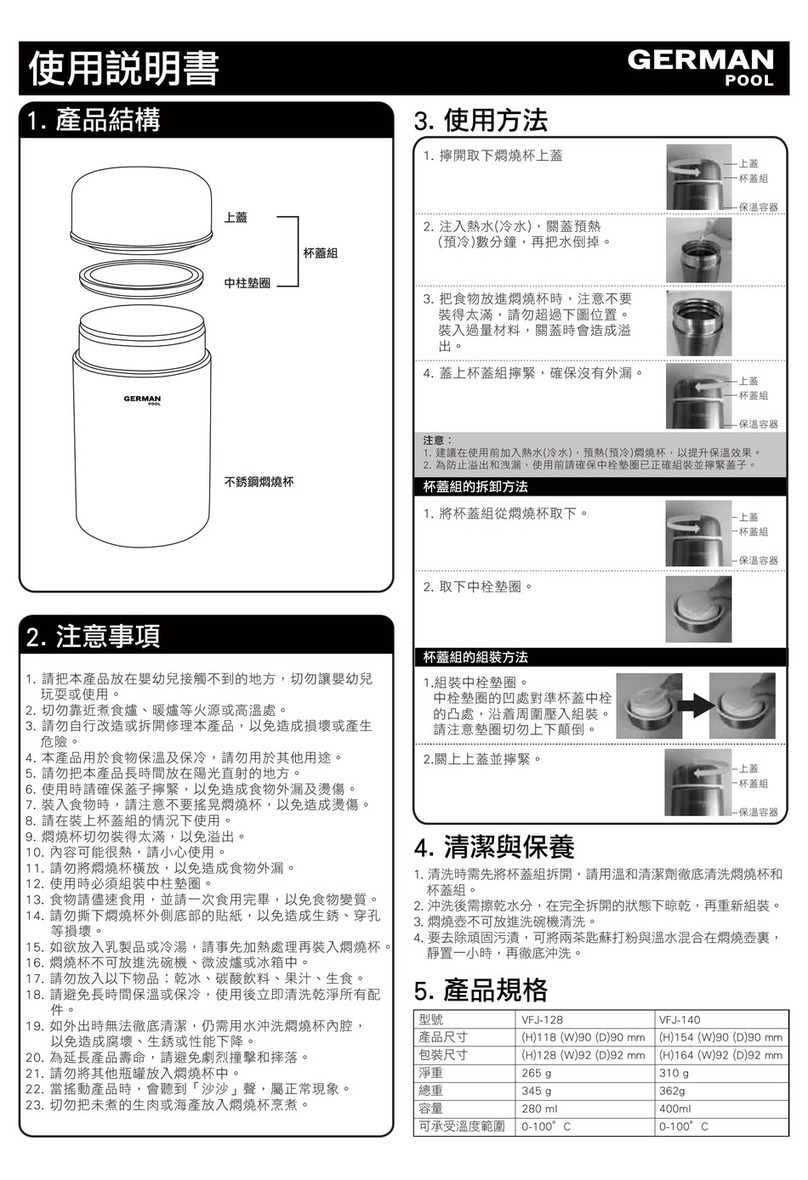 German pool VFJ-128 Manuel utilisateur