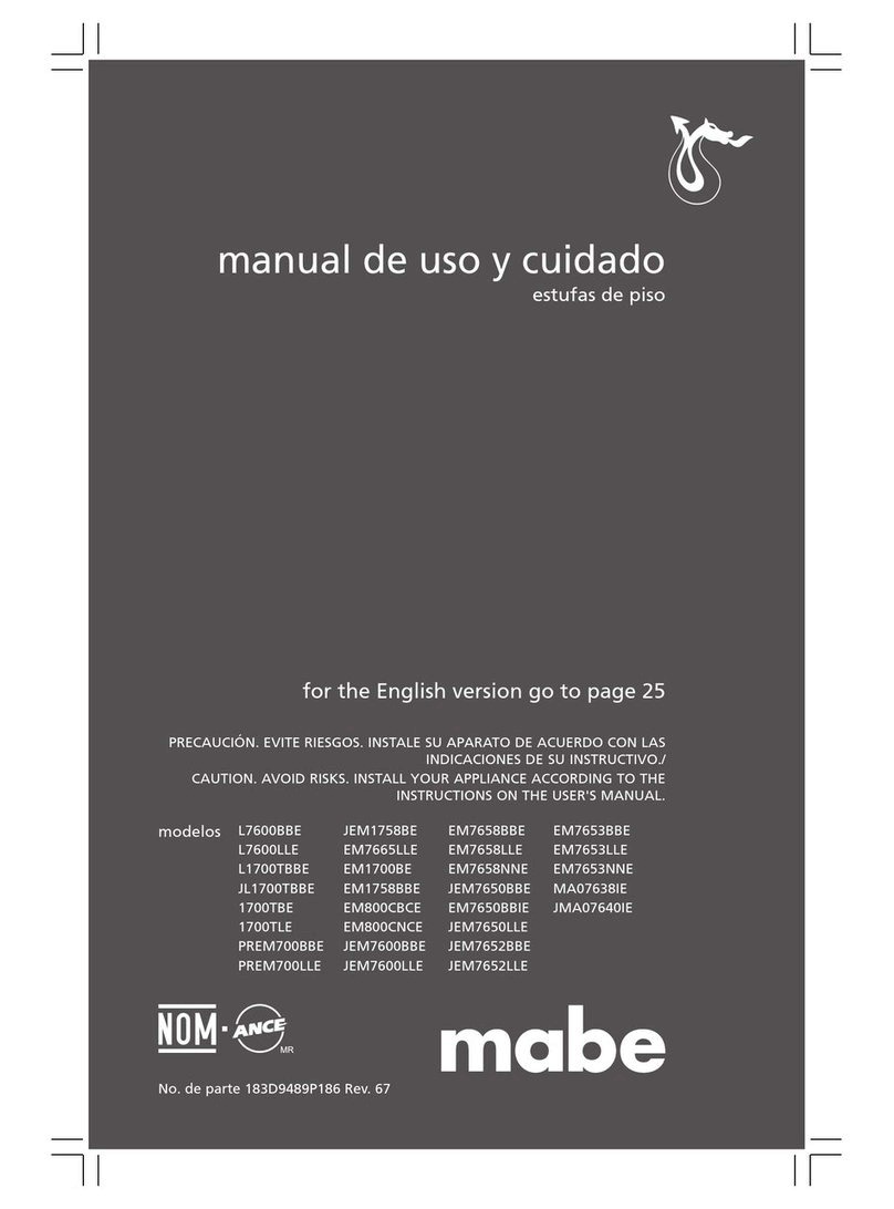 mabe EM800C Manuel utilisateur mabe EM800C Manuel utilisateur